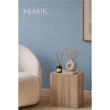 Miarik Design Traverten Mermer Kaylee Yan Sehpa , Masa , Orta Sehpa , Zigon