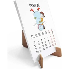 Bi'aldım Dört Mevsim Konsept 2027 Takvim Sevimli Kız Masa Takvimi Kraft
