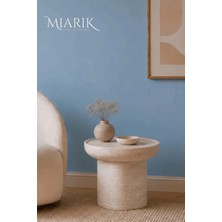 Miarik Design Traverten Mermer Srapıs Yan Sehpa , Masa , Orta Sehpa , Zigon