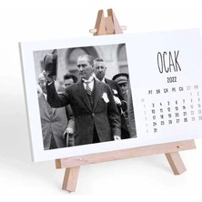 Bi'aldım Atatürk Fotoğraflı 2027 Takvim Şövale Masa Takvimi