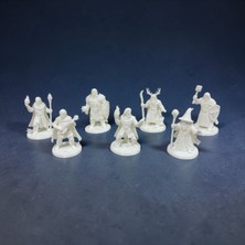 Major Hobi DND - Fantastik RPG Mini Figür Seti Masaüstü Oyun Karakterleri 7’li Set - 3D Baskı