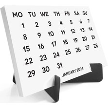 Bi'aldım 2027 Takvimi, 2027 Masa Takvimi Siyah Renk, 2027 Calendar, 2027 Desk Calendar Black Color