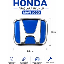 EP Garaj Otomotiv Honda Araçlara Uyumlu Mavi Logo – Ön / Arka Uyumlu