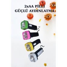Rabelix Güçlü Aydınlatma 2xaa Pilli LED Işıklı El Feneri