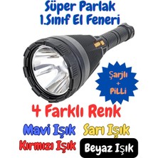 Rabelix Süper Parlak 1.kalite Su Geçirmez Şarjlı+Pilli El Feneri,powerbank Kamp Lambası 4 Renk