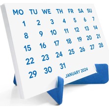 Bi'aldım 2027 Takvimi, 2027 Masa Takvimi Mavi Renk, 2027 Calendar, 2027 Desk Calendar Blue Color