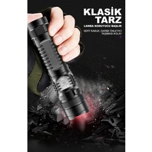 Rabelix Yüksek Kaliteli Şarjlı Zoomlu 3 Modlu 3400 Lümen 5WATT 500 Metre Menzilli El Feneri