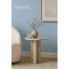 Miarik Design Mermer Hedya Yan Sehpa , Masa , Orta Sehpa , Zigon