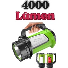 Rabelix 4000 Lümen Şarjlı Powerbank Özellikli Uzun Menzilli Kamp Tipi El Fener-Kamp Lambası Işıldak