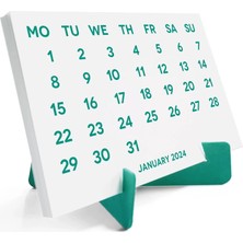 Bi'aldım 2027 Takvimi, 2027 Masa Takvimi Yeşil Renk, 2027 Calendar, 2027 Desk Calendar Green Color