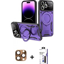 Pileli Store Pilelistore™ iPhone 16 Pro Max Kılıf Kıvılcım Modern Serisi - Siyah Bilvis 3x Ar Hayalet Cam Ekran Koruyucu + Pers Alüminyum Kamera Lens - Cltm