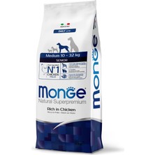 Monge Medium Senior Tavuklu Orta Irk Yaşlı Köpek Maması 12 kg