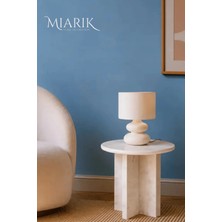 Miarik Design Merlot Traverten Yan Sehpa