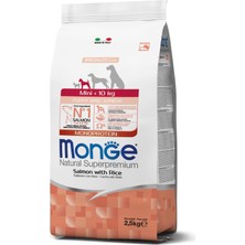 Monge Mini Puppy Junior Tek Proteinli Somonlu Pirinçli Yavru Köpe