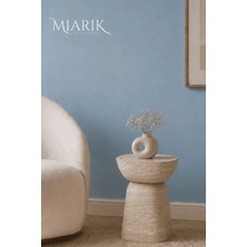Miarik Design Traverten Mermer Halenie Yan Sehpa , Masa , Orta Sehpa , Zigon