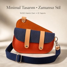 Oh Deer Leather Hakiki Deri Saddle Bag Çapraz Çanta –  Premium Tasarım Günlük Omuz Çantası - Renkli