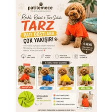 Patilemece Boncuk Mavi Köpek T-Shirt