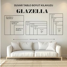 GLAZELLA Kanatlı Zincirler: Özgür Ruhun Simgesi Cam Tablo
