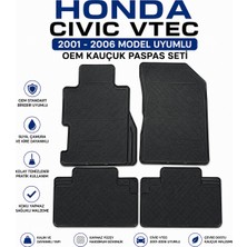 EP Garaj Otomotiv Honda Cıvıc Vtec 2001-2006 Uyumlu Oem Kauçuk Paspas Seti