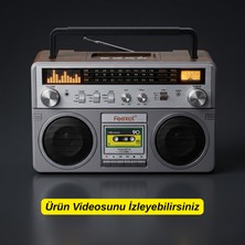 Dexxony DX-2508 Büyük Boy Sahil Radyosu Nostaljik Bluetooth Hoparlör