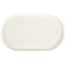 Porland Chopin Kayık Tabak 18CM Krem Tekli