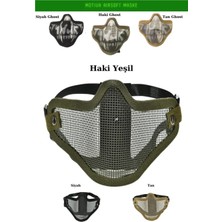 Bosile Airsoft Yüz Maskesi Black Koruyucu Pro Çelik Tel Maske