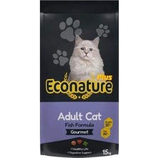 Econature Plus Yetişkin Gurme Kuru Kedi Maması 15 kg (13,5+1,5 kg Bonus Paket)