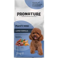 Pronature Küçük Irk Yavru Kuru Köpek Maması Kuzu Etli ve Pirinçli 3kg