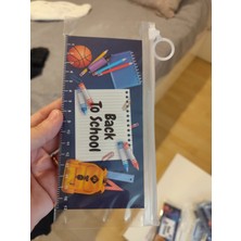 Kraft Pack Ambalaj 9X22CM Şeffaf Lamineli Kilitli Poşet Okul Kalemlik Çanta 5 Adet Hafif ve Taşınabilir Kullanım
