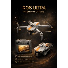 Bosile R06 Ultra 4K Drone Çift Kameralı | Uzun Uçuş Süresi | Engel Sensörlü Katlanabilir Drone