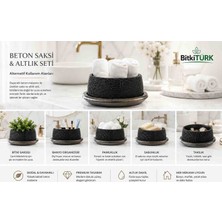 BitkiTÜRK Dokulu Beton Organizer ve Dekoratif Düzenleyici – Masaüstü, Banyo, Mutfak ve Salon Kullanımı