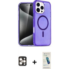 Marsilyan™- iPhone 16 Pro Max Kılıf Nova Asil Prime - Şeffaf Pasifik Cam Ekran Koruyucu + Pvd Metal Kamera Lens - Gd
