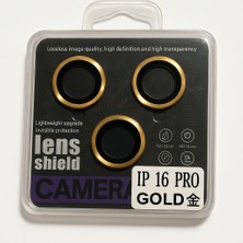 Sorvia Iphone 16 Pro / 16 Pro Max Uyumlu Kamera Lens Koruyucu Black/silver/titanium/gold Darbe Çizilme Önleyici 9h (Yüksek Çözünürlüklü - Parlak - Güçlü - Dayanıklı )