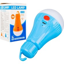Rabelix Şarjlı,çakarlı,kancalı 15 Watt 3 Mod'lu LED Ampul Kamp Lambası Şarjlı Acil Durum Lambası