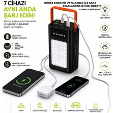 Huytom Solar Powerbank Güneş Enerjili PW-125 Süper LED Kamp Işıklı 50.000 Pil Gücü Güneş Işığı ile Şarj Edilebilir