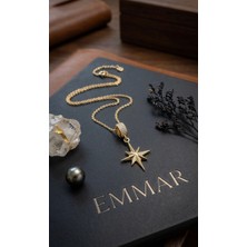 Emmar Kutup Yıldızı Detaylı Taşsız Çelik Kadın Kolye