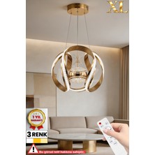 UltraMint Ithal Kasa Xl 3 Renk Kumandalı LED Avize, Salon ve Oturma Odası Için