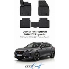 Otocraft Cupra Formentor (2020-2023) Araca Özel 4d Karbon Havuzlu Oto Paspas Full Set 5 Parça