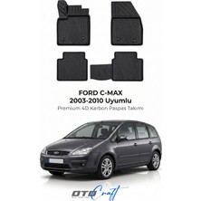 Otocraft Ford C Max (2003-2010) Araca Özel 4d Karbon Havuzlu Oto Paspas Full Set 5 Parça
