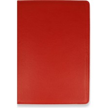 Zenvia Samsung Galaxy T500 Tab A7 10.4 Kılıf 360 Tablet Deri Kılıf - Kırmızı