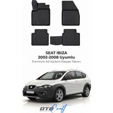 Otocraft Seat Ibiza (2002-2008) Araca Özel 4d Karbon Havuzlu Oto Paspas Full Set 5 Parça