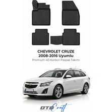 Otocraft Chevrolet Cruze (2008-2016) Araca Özel 4d Karbon Havuzlu Oto Paspas Full Set 5 Parça