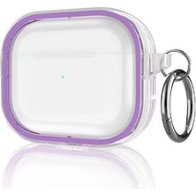 Zenvia Apple Airpods Pro 2 (2.nesil) Shiny Şeffaf Kılıf - Mor