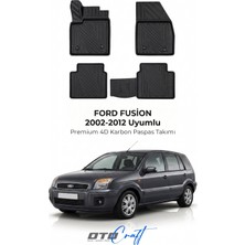 Otocraft Ford Fusion (2002-2012) Araca Özel 4d Karbon Havuzlu Oto Paspas Full Set 5 Parça