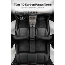 Otocraft Tesla Model Y Juniper (2025 ve Sonrası) Araca Özel 4d Karbon Havuzlu Oto Paspas Full Set 5 Parça