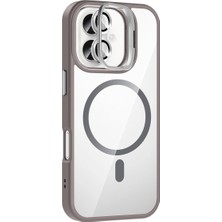 Zenvia Joko Apple Iphone 16 Remim Lensli Magsafe Standlı Kapak - Titan Gri