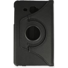Zenvia Samsung Galaxy T280 Tab A 7 Kılıf 360 Tablet Deri Kılıf - Siyah