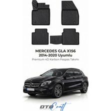 Otocraft Mercedes Gla X156 (2014-2020) Araca Özel 4d Karbon Havuzlu Oto Paspas Full Set 5 Parça