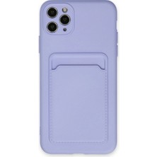 Zenvia Apple Iphone 11 Pro Max Kılıf Kelvin Kartvizitli Silikon - Lila