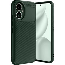 Zenvia Honor 400 Kılıf Auto Focus Karbon Kapak - Koyu Yeşil